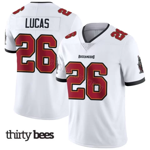 Chase Lucas ＃26 Tampa Bay Buccaneers Men's Limited White Vapor Untouchable Jersey