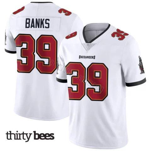 Marcus Banks ＃39 Tampa Bay Buccaneers Youth Limited White Vapor Untouchable Jersey
