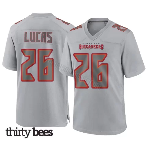 Chase Lucas ＃26 Tampa Bay Buccaneers Youth Game Gray Atmosphere Fashion Jersey