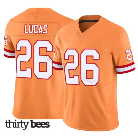 Chase Lucas ＃26 Tampa Bay Buccaneers Men's Limited Orange Vapor F.U.S.E. Jersey