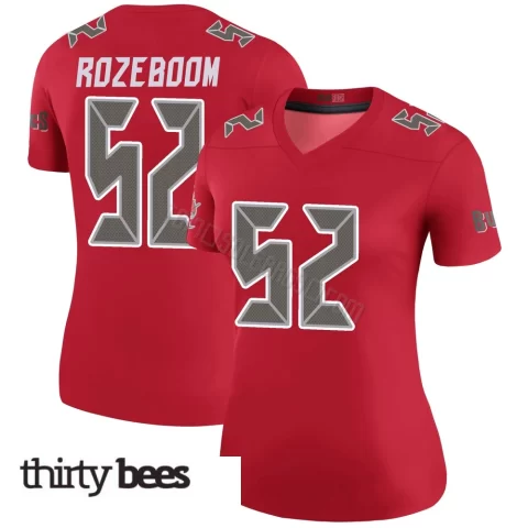 Christian Rozeboom ＃52 Tampa Bay Buccaneers Women's Legend Red Color Rush Jersey