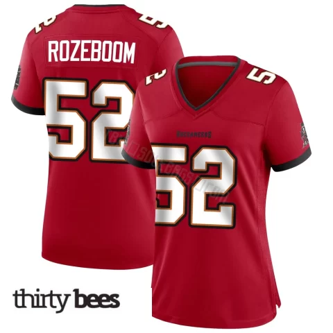 Christian Rozeboom ＃52 Tampa Bay Buccaneers Women's Game Red Team Color Jersey