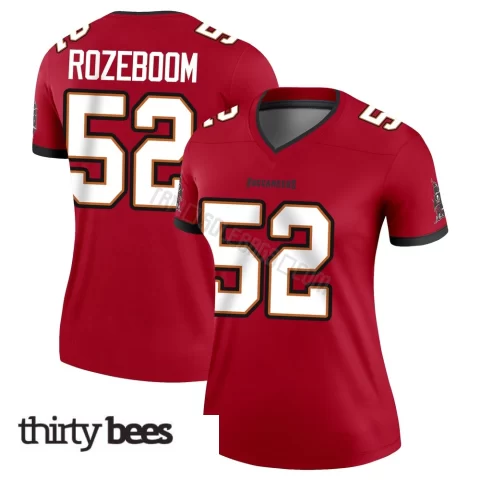 Christian Rozeboom ＃52 Tampa Bay Buccaneers Women's Legend Red Jersey
