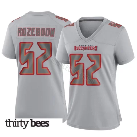 Christian Rozeboom ＃52 Tampa Bay Buccaneers Women's Game Gray Atmosphere Fashion Jersey