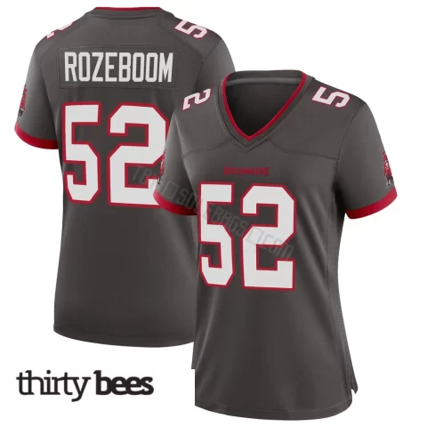 Christian Rozeboom ＃52 Tampa Bay Buccaneers Women's Game Pewter Alternate Jersey