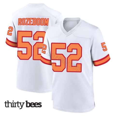 Christian Rozeboom ＃52 Tampa Bay Buccaneers Men's Game White '76 Jersey