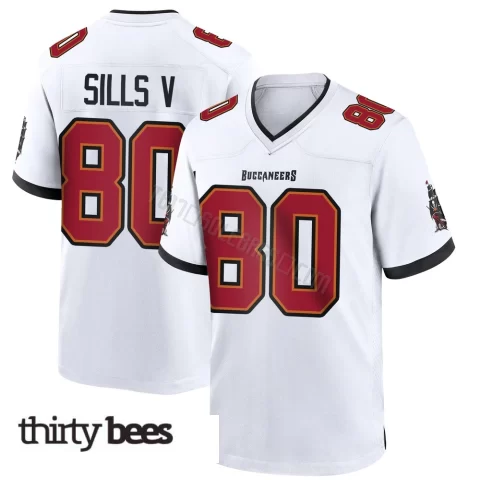David Sills V ＃80 Tampa Bay Buccaneers Youth Game White Jersey