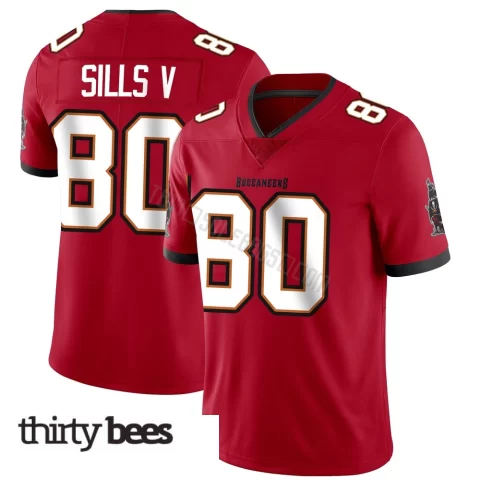 David Sills V ＃80 Tampa Bay Buccaneers Men's Limited Red Team Color Vapor Untouchable Jersey