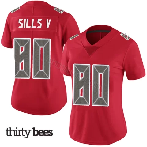David Sills V ＃80 Tampa Bay Buccaneers Women's Limited Red Team Color Vapor Untouchable Jersey