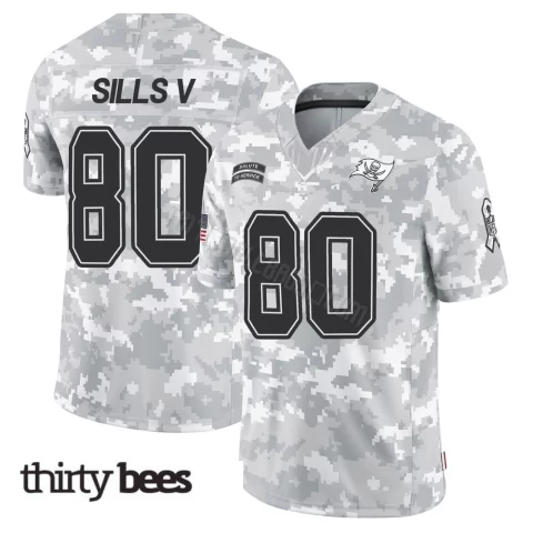 David Sills V ＃80 Tampa Bay Buccaneers Youth Limited Arctic Camo 2024 Salute to Service Jersey