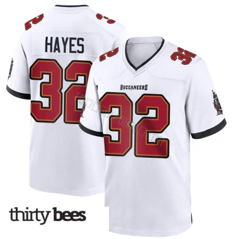 Josh Hayes ＃32 Tampa Bay Buccaneers Men's Game White Jersey