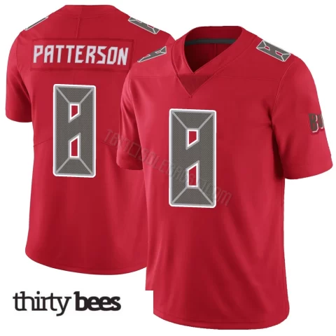 Dean Patterson ＃8 Tampa Bay Buccaneers Men's Limited Red Color Rush Jersey