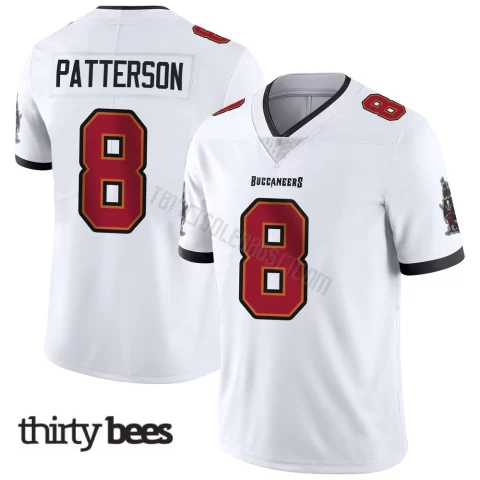 Dean Patterson ＃8 Tampa Bay Buccaneers Youth Limited White Vapor Untouchable Jersey
