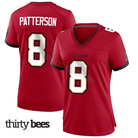 Dean Patterson ＃8 Tampa Bay Buccaneers Women's Game Red Team Color Jersey