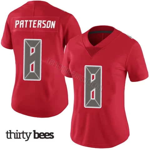 Dean Patterson ＃8 Tampa Bay Buccaneers Women's Limited Red Team Color Vapor Untouchable Jersey