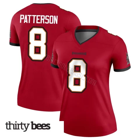Dean Patterson ＃8 Tampa Bay Buccaneers Women's Legend Red Jersey