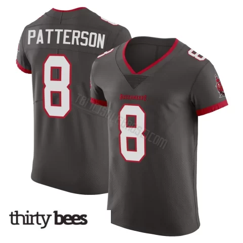 Dean Patterson ＃8 Tampa Bay Buccaneers Men's Elite Pewter Alternate Vapor Jersey