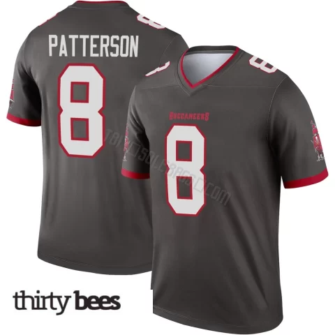 Dean Patterson ＃8 Tampa Bay Buccaneers Youth Legend Pewter Alternate Jersey