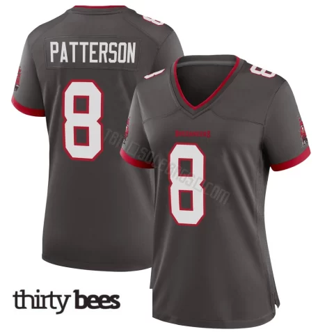 Dean Patterson ＃8 Tampa Bay Buccaneers Women's Game Pewter Alternate Jersey