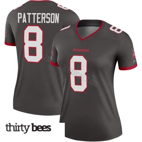 Dean Patterson ＃8 Tampa Bay Buccaneers Women's Legend Pewter Alternate Jersey