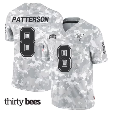 Dean Patterson ＃8 Tampa Bay Buccaneers Youth Limited Arctic Camo 2024 Salute to Service Jersey