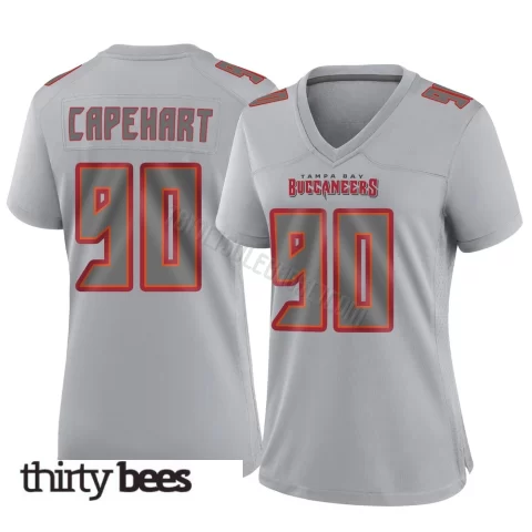DeMonte Capehart ＃90 Tampa Bay Buccaneers Women's Game Gray Atmosphere Fashion Jersey