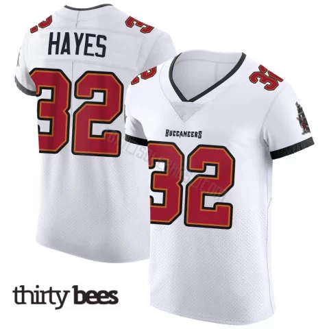 Josh Hayes ＃32 Tampa Bay Buccaneers Men's Elite White Vapor Jersey