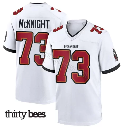 Deshawn McKnight ＃73 Tampa Bay Buccaneers Youth Game White Jersey