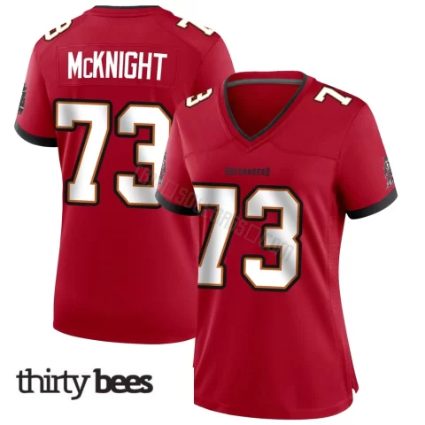 Deshawn McKnight ＃73 Tampa Bay Buccaneers Women's Game Red Team Color Jersey