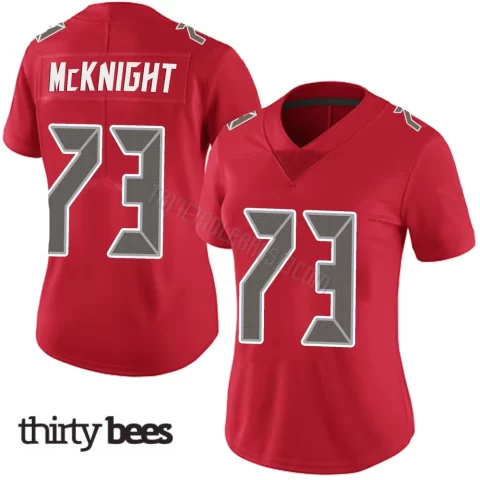 Deshawn McKnight ＃73 Tampa Bay Buccaneers Women's Limited Red Team Color Vapor Untouchable Jersey