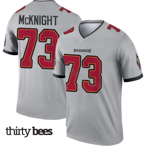 Deshawn McKnight ＃73 Tampa Bay Buccaneers Men's Legend Gray Inverted Jersey