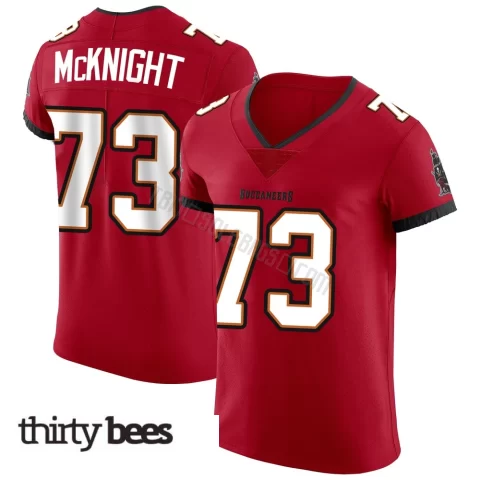 Deshawn McKnight ＃73 Tampa Bay Buccaneers Men's Elite Red Vapor Jersey