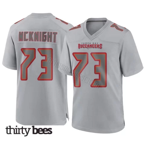 Deshawn McKnight ＃73 Tampa Bay Buccaneers Men's Game Gray Atmosphere Fashion Jersey