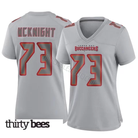 Deshawn McKnight ＃73 Tampa Bay Buccaneers Women's Game Gray Atmosphere Fashion Jersey