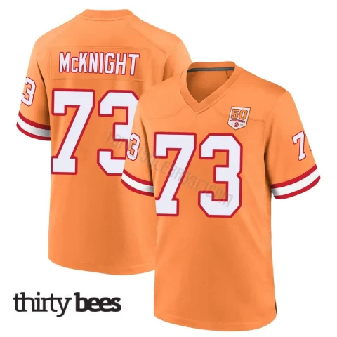 Deshawn McKnight ＃73 Tampa Bay Buccaneers Youth Game Cream sicle 50th Season Jersey