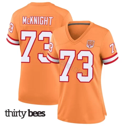 Deshawn McKnight ＃73 Tampa Bay Buccaneers Women's Game Cream sicle 50th Season Jersey
