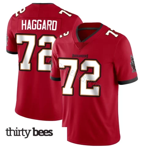 Luke Haggard ＃72 Tampa Bay Buccaneers Men's Limited Red Team Color Vapor Untouchable Jersey