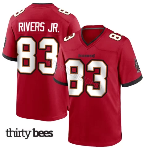 Eric Rivers Jr. ＃83 Tampa Bay Buccaneers Men's Game Red Team Color Jersey