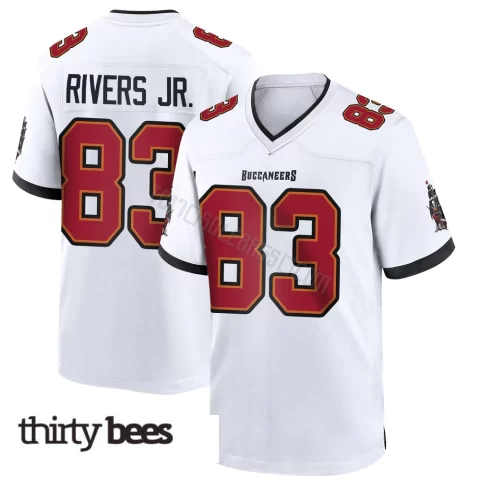 Eric Rivers Jr. ＃83 Tampa Bay Buccaneers Youth Game White Jersey