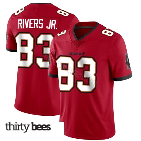 Eric Rivers Jr. ＃83 Tampa Bay Buccaneers Men's Limited Red Team Color Vapor Untouchable Jersey