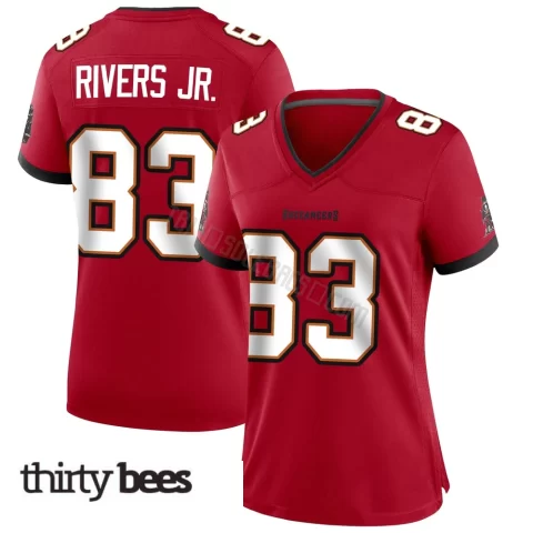 Eric Rivers Jr. ＃83 Tampa Bay Buccaneers Women's Game Red Team Color Jersey