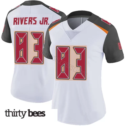Eric Rivers Jr. ＃83 Tampa Bay Buccaneers Women's Limited White Vapor Untouchable Jersey