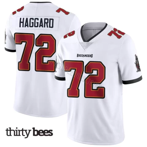 Luke Haggard ＃72 Tampa Bay Buccaneers Men's Limited White Vapor Untouchable Jersey