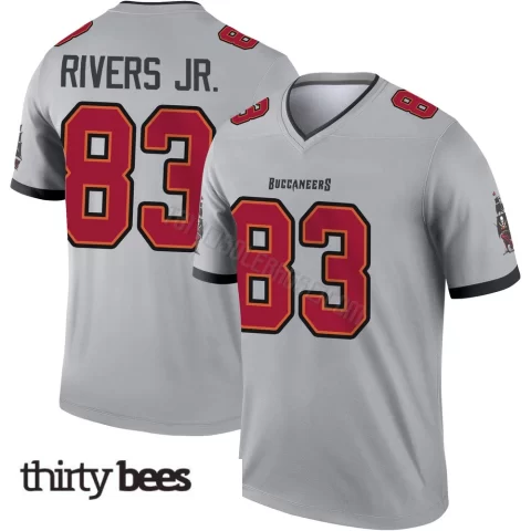 Eric Rivers Jr. ＃83 Tampa Bay Buccaneers Youth Legend Gray Inverted Jersey