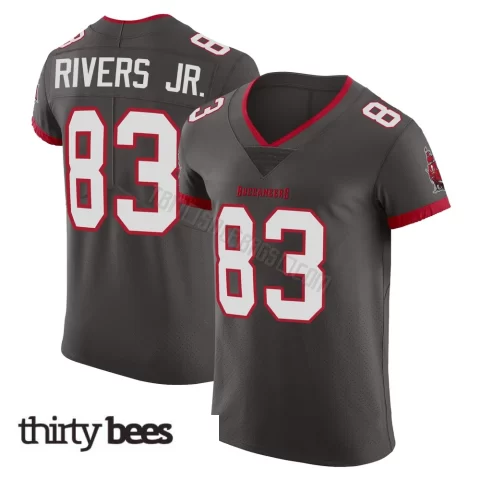 Eric Rivers Jr. ＃83 Tampa Bay Buccaneers Men's Elite Pewter Alternate Vapor Jersey
