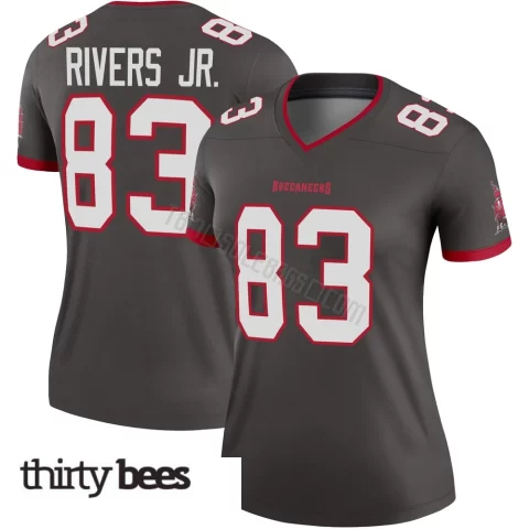 Eric Rivers Jr. ＃83 Tampa Bay Buccaneers Women's Legend Pewter Alternate Jersey