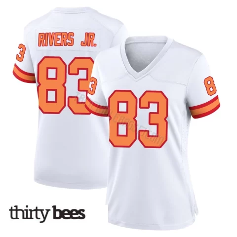 Eric Rivers Jr. ＃83 Tampa Bay Buccaneers Women's Game White '76 Jersey