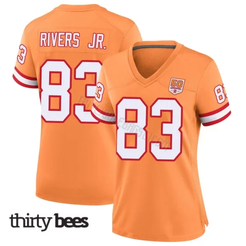 Eric Rivers Jr. ＃83 Tampa Bay Buccaneers Women's Game Cream sicle 50th Season Jersey