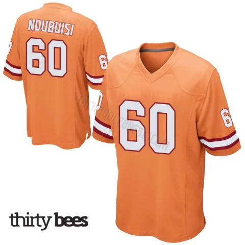 Haggai Ndubuisi ＃60 Tampa Bay Buccaneers Youth Game Orange Alternate Jersey