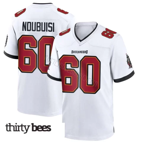 Haggai Ndubuisi ＃60 Tampa Bay Buccaneers Youth Game White Jersey